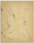 Moe Howard's 29pp. Script Dated February 1937 for The Three Stooges Film ''Back to the Woods'' -- With Original Writing on Back Cover -- Very Good Condition